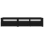 Gabinetes para TV 2 pcs Roble negro 195 x 35 x 40 cm