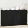 Buffet Roble Negro 180 x 30 x 70 cm Madera contrachapada