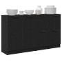 Buffet Roble Negro 180 x 30 x 70 cm Madera contrachapada