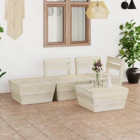Pallet furniture for garden 4 pcs impregnated fir wood by vidaXL, Garden sets - Ref: Foro24-3063712, Price: 181,50 €, Discoun...