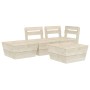 Pallet furniture for garden 4 pcs impregnated fir wood by vidaXL, Garden sets - Ref: Foro24-3063712, Price: 177,85 €, Discoun...