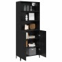 Vitrina Roble negro 69.5 x 32.5 x 180 cm Madera contrachapada