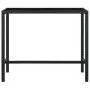 Garden table and high stools with cushions, 7-piece set, black PE rattan by vidaXL, Garden sets - Ref: Foro24-3064834, Price:...