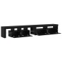 Cabinetes de Televisión 2 pcs Roble negro 260 x 36.5 x 40 cm
