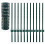 Eurogrüner Stahlzaun 20x0,8 m von vidaXL, Zaunpaneele - Ref: Foro24-142814, Preis: 91,86 €, Rabatt: %