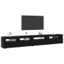 Conjunto de Mueble para TV 3 pcs Roble negro 270 x 35 x 40 cm