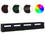Conjunto de Mueble para TV 3 pcs Roble negro 270 x 35 x 40 cm