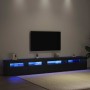 Conjunto de Mueble para TV 3 pcs Roble negro 270 x 35 x 40 cm