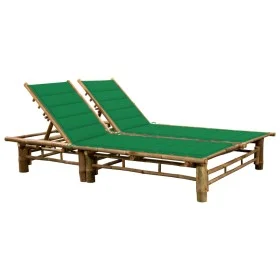 Bamboo lounger with cushions for 2 people by vidaXL, Loungers - Ref: Foro24-3063950, Price: 341,44 €, Discount: %