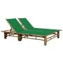 Bamboo lounger with cushions for 2 people by vidaXL, Loungers - Ref: Foro24-3063950, Price: 341,44 €, Discount: %