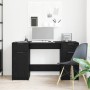 Escritorio Roble negro 133 x 50 x 75 cm Madera contrachapada
