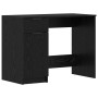 Escritorio Roble negro 133 x 50 x 75 cm Madera contrachapada