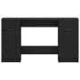 Escritorio Roble negro 133 x 50 x 75 cm Madera contrachapada