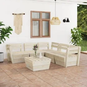 Pallet furniture for garden, 6 pieces made of impregnated fir wood. by vidaXL, Garden sets - Ref: Foro24-3063720, Price: 373,...