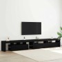 Cabinetes de Televisión 3 pcs Roble negro 290 x 36.5 x 40 cm