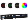 Cabinetes de Televisión 3 pcs Roble negro 290 x 36.5 x 40 cm