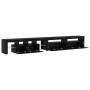 Cabinetes de Televisión 3 pcs Roble negro 290 x 36.5 x 40 cm