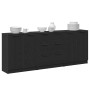 Aparador Roble Negro 180 x 30 x 70 cm Madera contrachapada