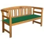 Garden bench with cushion solid acacia wood 157 cm by vidaXL, garden benches - Ref: Foro24-3064271, Price: 179,88 €, Discount: %