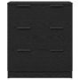 Aparador Roble Negro 180 x 30 x 70 cm Madera contrachapada
