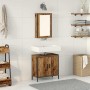 Juego de muebles de baño 2 pcs Marrón 60 x 30 x 60 cm