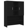 Armario para lavadora 2 pcs Roble negro 70.5 x 71.5 x 181.5 cm