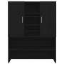 Armario para lavadora 2 pcs Roble negro 70.5 x 71.5 x 181.5 cm
