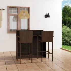 Dreiteiliges Gartenmöbel-Set für die Bar in Braun. von vidaXL, Gartensets - Ref: Foro24-3064885, Preis: 316,80 €, Rabatt: %