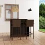 Set de muebles de bar para jardín 3 piezas marrón de vidaXL, Conjuntos de jardín - Ref: Foro24-3064885, Precio: 316,79 €, Des...