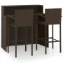 Dreiteiliges Gartenmöbel-Set für die Bar in Braun. von vidaXL, Gartensets - Ref: Foro24-3064885, Preis: 316,80 €, Rabatt: %