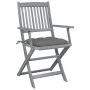 Klappbare Gartenstühle, 6 Stück, Kissen aus massivem Akazienholz von vidaXL, Gartenstühle - Ref: Foro24-3065423, Preis: 295,0...