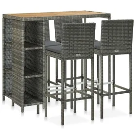 5-piece garden bar set and gray synthetic rattan cushions by vidaXL, Garden sets - Ref: Foro24-3064921, Price: 433,83 €, Disc...
