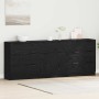 Vitrina 3 pcs Roble negro 60 x 30 x 70 cm Madera contrachapada