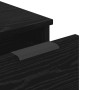 Vitrina 3 pcs Roble negro 60 x 30 x 70 cm Madera contrachapada