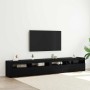 Conjunto de Mueble para TV 3 pcs Roble negro 240 x 35 x 40 cm
