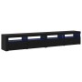Conjunto de Mueble para TV 3 pcs Roble negro 240 x 35 x 40 cm