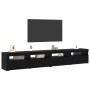 Conjunto de Mueble para TV 3 pcs Roble negro 240 x 35 x 40 cm