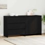 Vitrina 2 pcs Negro 70 x 41 x 75 cm Madera contrachapada