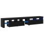 Cabinetes de Televisión 2 pcs Roble negro 290 x 36.5 x 40 cm