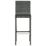 Garden table and high stools 5 pieces gray synthetic rattan by vidaXL, Garden sets - Ref: Foro24-3064831, Price: 357,07 €, Di...
