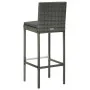 Garden table and high stools 5 pieces gray synthetic rattan by vidaXL, Garden sets - Ref: Foro24-3064831, Price: 357,07 €, Di...