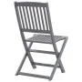 Klappbare Gartenstühle, 6 Stück, Kissen aus massivem Akazienholz von vidaXL, Gartenstühle - Ref: Foro24-3065435, Preis: 327,2...