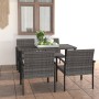 Juego de comedor para jardín 5 piezas ratán sintético gris de vidaXL, Conjuntos de jardín - Ref: Foro24-3065713, Precio: 311,...