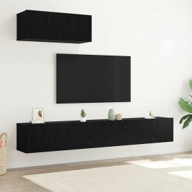 Conjunto de muebles para TV de 3 piezas montado en la pared en