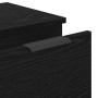 Vitrina 3 pcs Roble negro 121 x 30 x 70 cm Madera contrachapada
