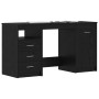 Escritorio Roble negro 140 x 50 x 76 cm Madera contrachapada
