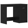 Escritorio Roble negro 140 x 50 x 76 cm Madera contrachapada