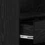 Escritorio Roble negro 140 x 50 x 76 cm Madera contrachapada