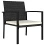 Garten-Essgruppe 7-teilig aus schwarzem synthetischem Rattan von vidaXL, Gartensets - Ref: Foro24-3065709, Preis: 429,48 €, R...