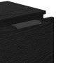 Vitrina 3 pcs Roble negro 121 x 30 x 70 cm Madera contrachapada